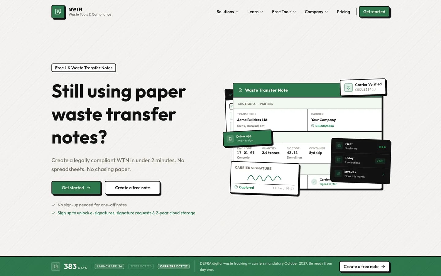 The QWTN home page