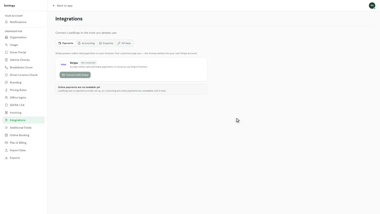 A still from the api keys and integrations video